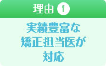 実績豊富な矯正認定医が対応